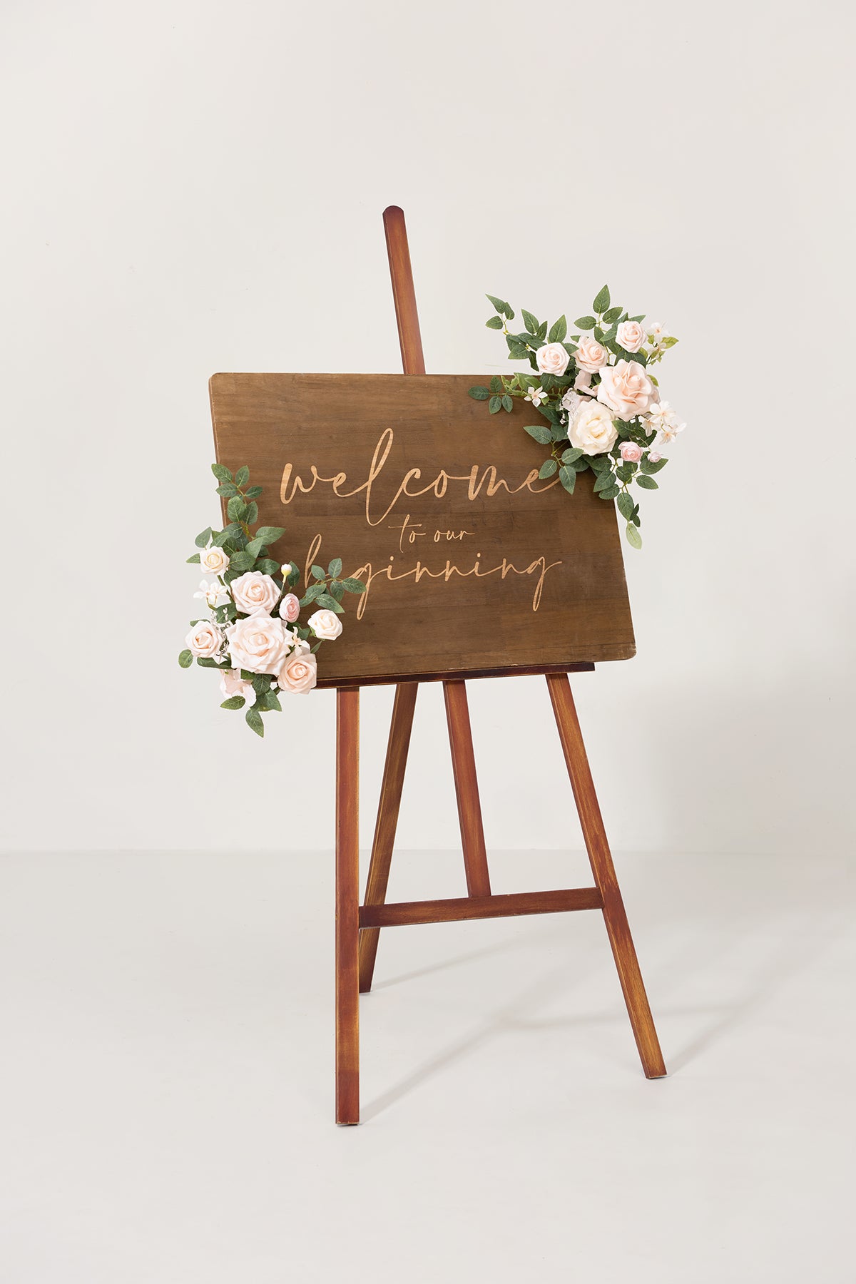 Flexible Combo Set Flower Sign Decor in Blush & Cream