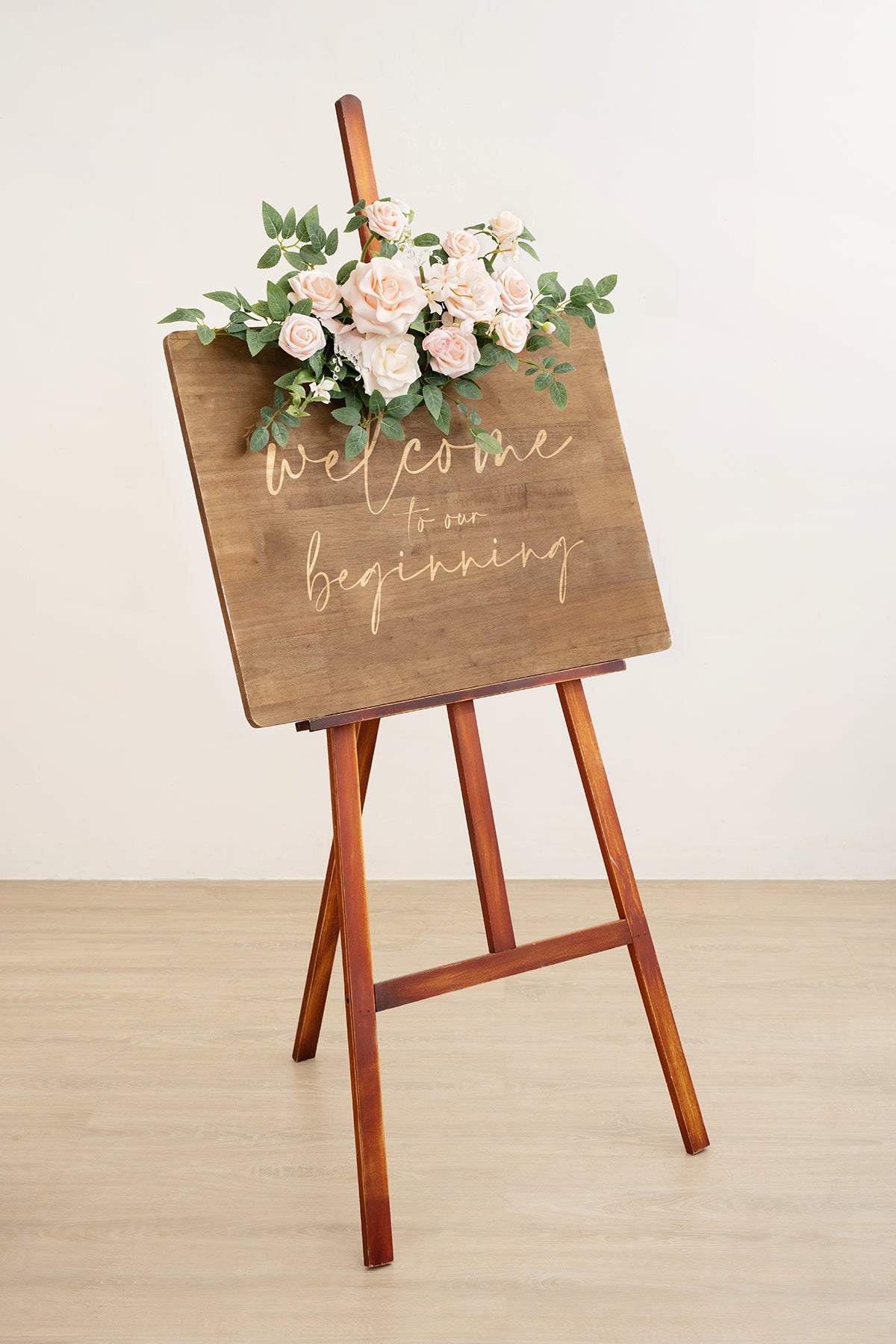 Flexible Combo Set Flower Sign Decor in Blush & Cream