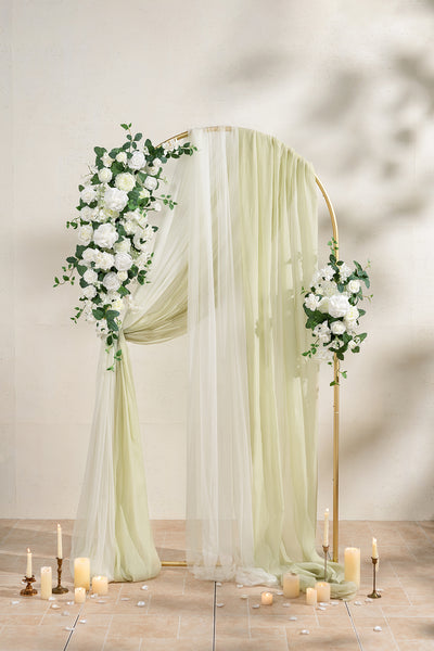 Single Arch Decor Pack in White & Sage