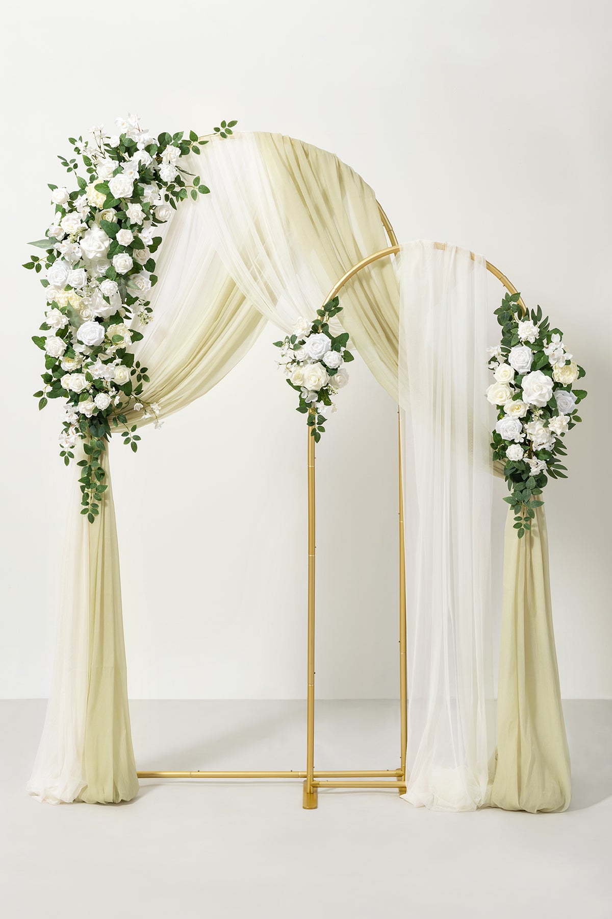 Double Arch Decor Pack in White & Sage