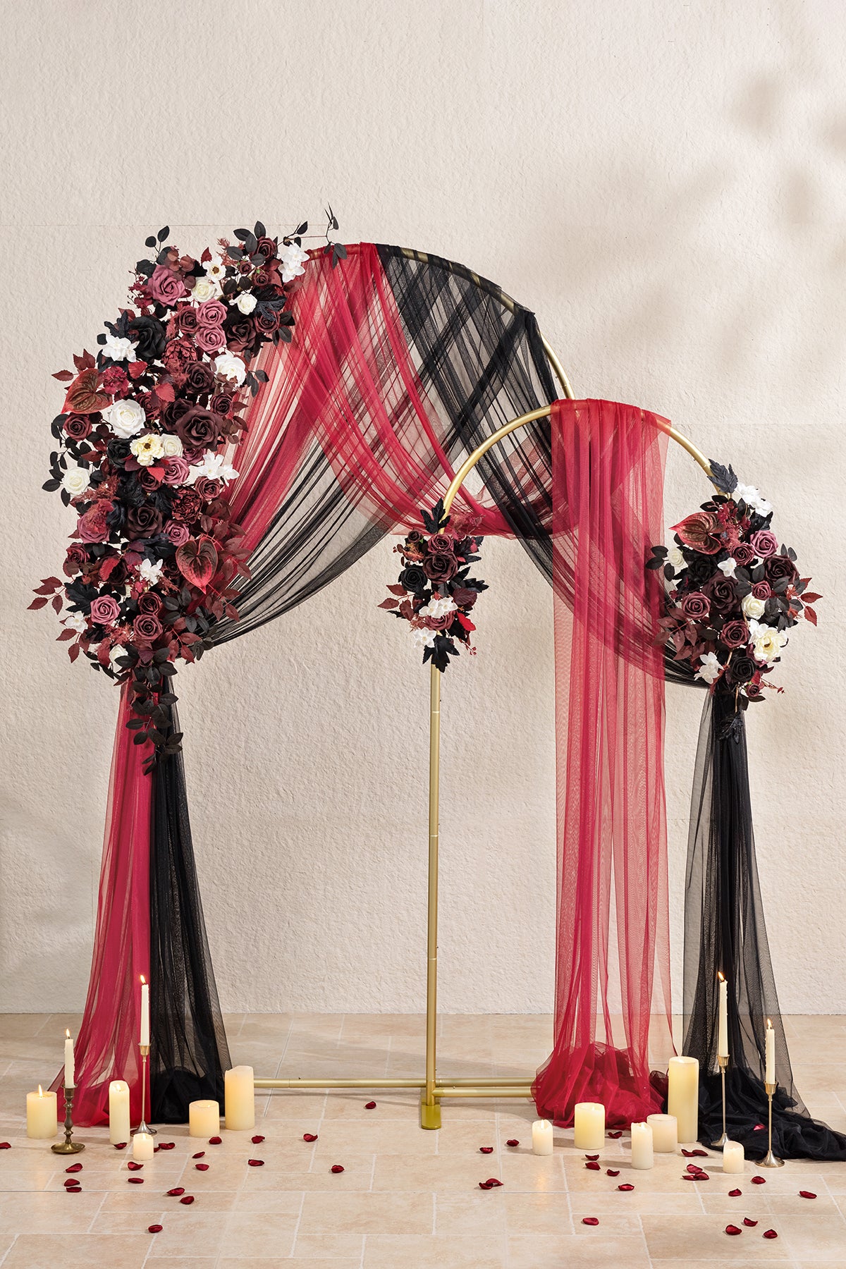 Double Arch Decor Pack in Moody Burgundy & Black