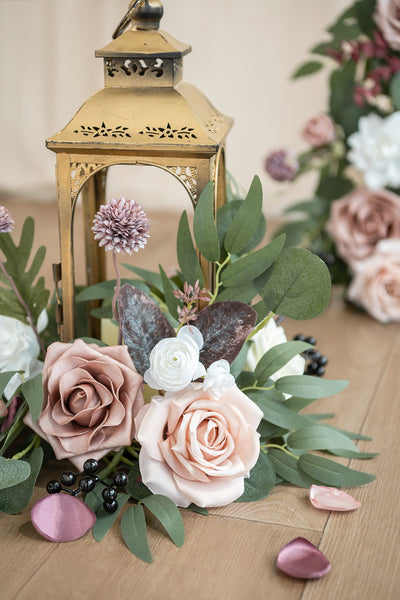 2ft Flower Garlands in Dusty Rose & Mauve