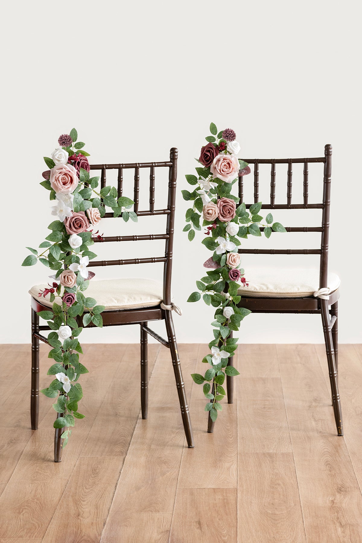 Wedding Hanging Chair Back Decoration in Dusty Rose & Mauve | Clearance