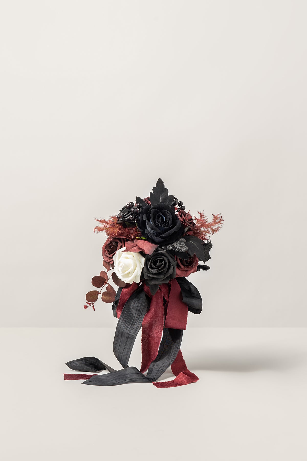 Additional Flower Decorations in Moody Burgundy & Black