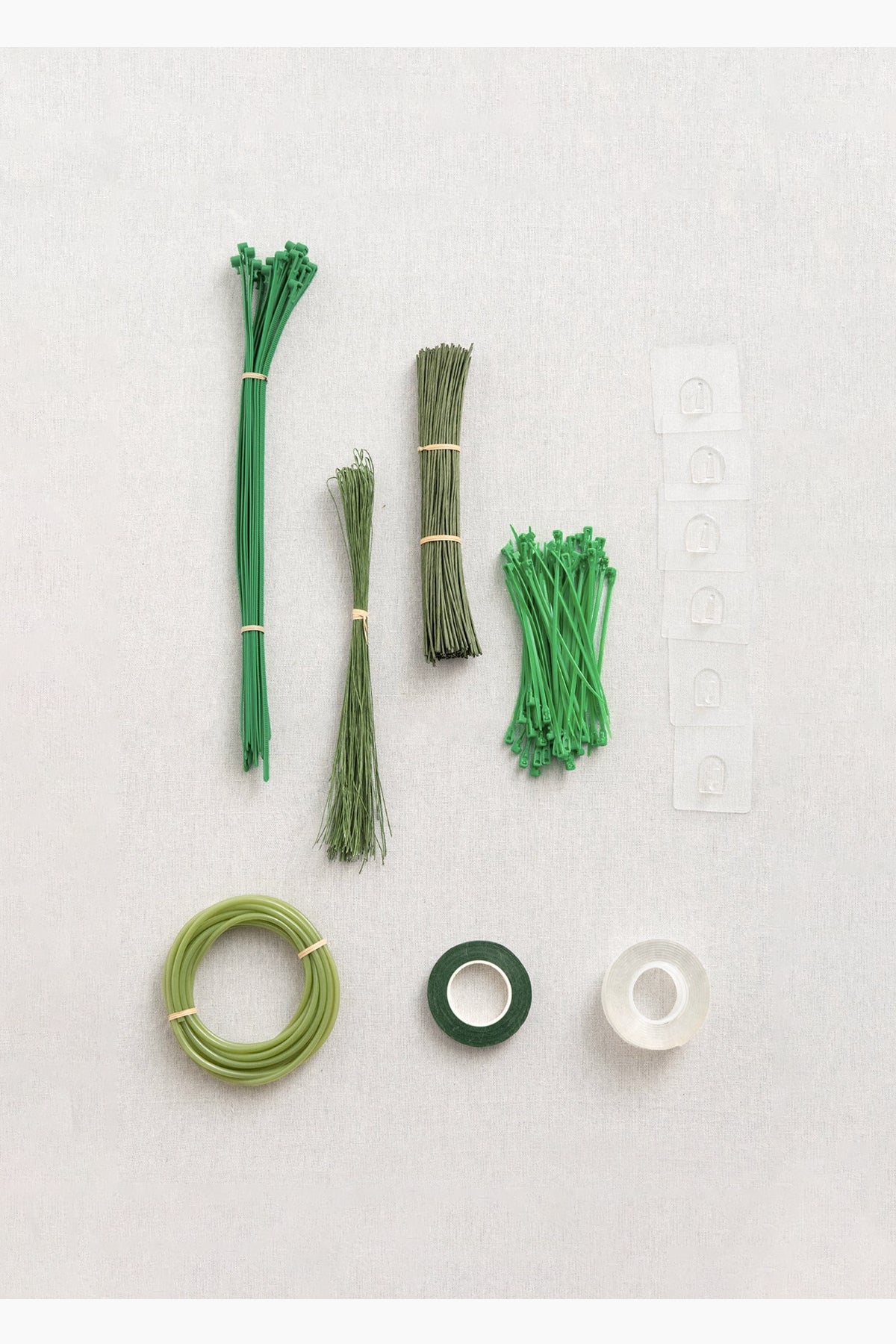 6 Packs Vintage Plastic Flower Stem Tubing Components SiroCraft 72 Green  Stems