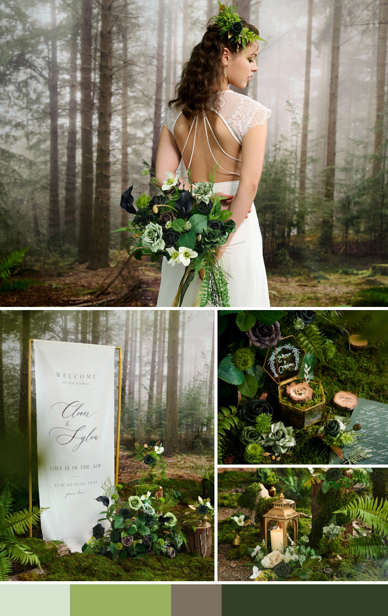 Forest Green & Gold Wedding mb banner