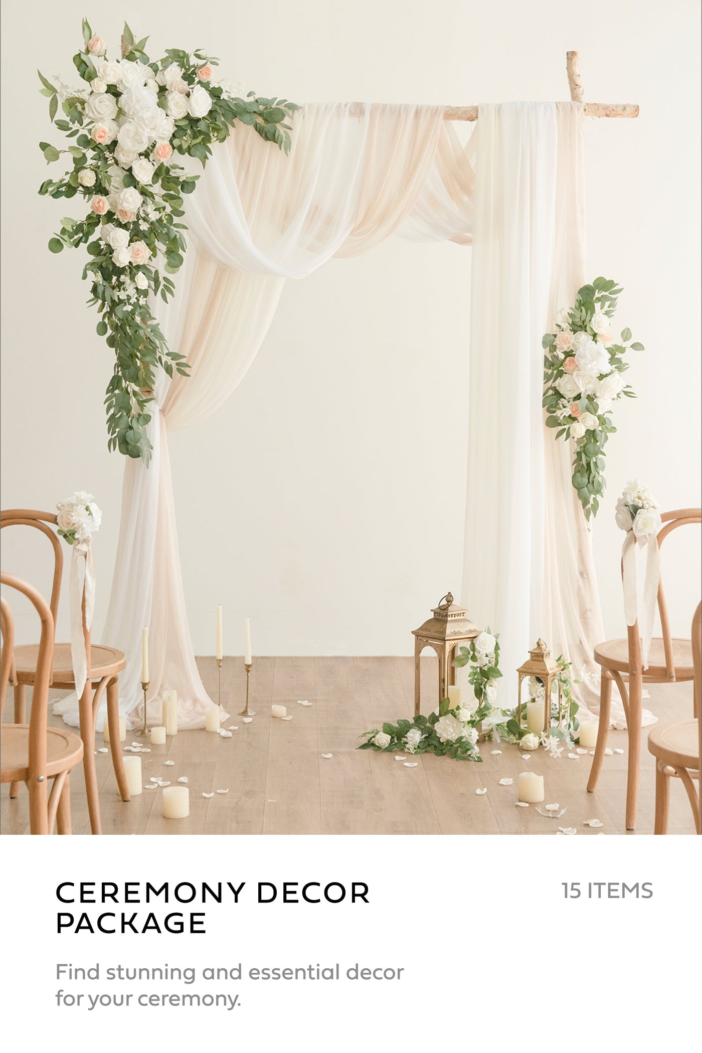 Pre-Arranged Wedding Flower Packages in White & Sage