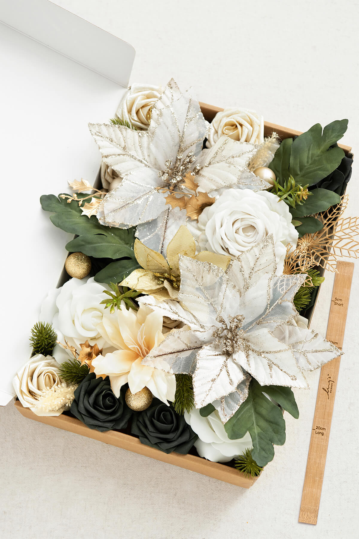 Natural White & Ivory Designer Flower Boxes