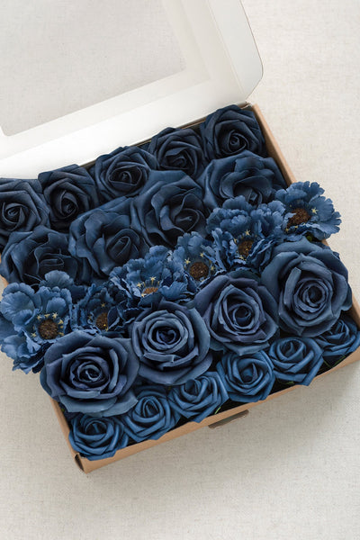 Navy Flower Box