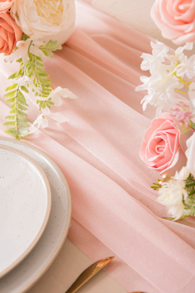 Table Linens in Rouge Colors