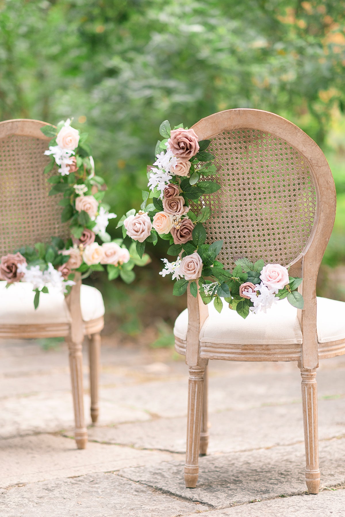 Lantern Floral Arrangements in Dusty Rose & Cream