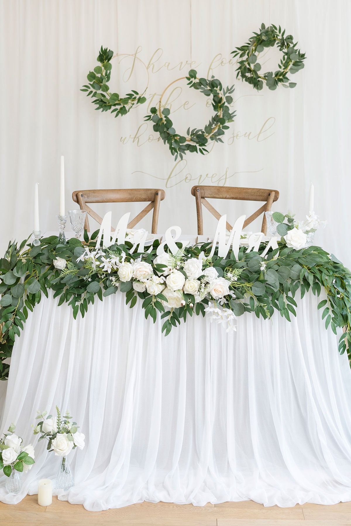 6ft Eucalyptus and Willow Leaf Greenery Garland