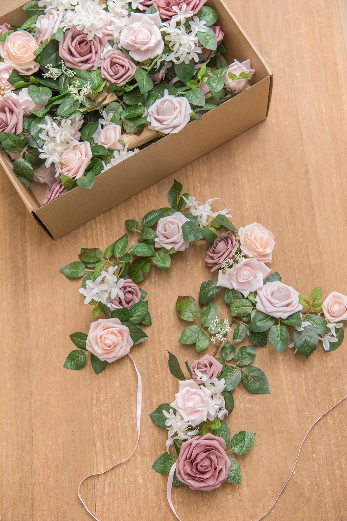 Flash Sale | 2ft Flower Garlands in Blush & Cream | Clearance