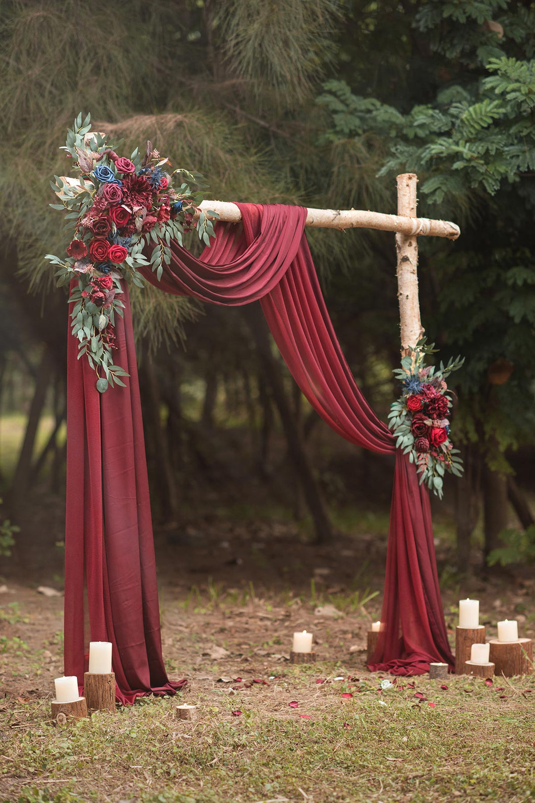 Arch Decor & Garland arrangement hot set in Dusty Rose and Navy Lings Moment