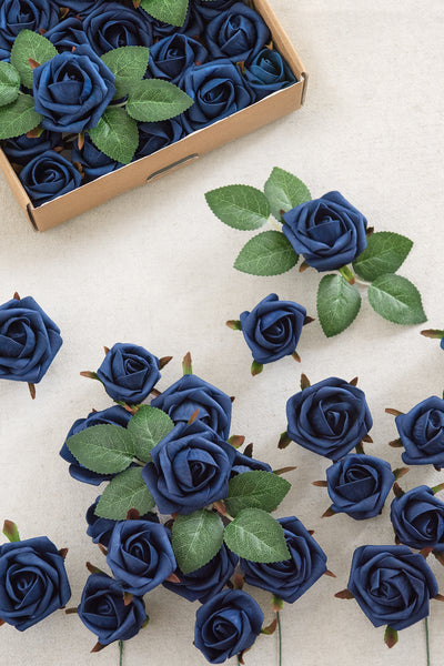 DIY Supporting Flower Boxes in Burgundy & Navy