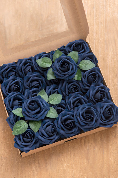 DIY Supporting Flower Boxes in Burgundy & Navy